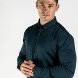 Performance Bamboo Dress Shirt - Emerald Green - Kojo Fit