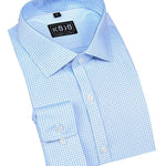 Performance Bamboo Dress Shirt - Light Blue Gingham - Kojo Fit
