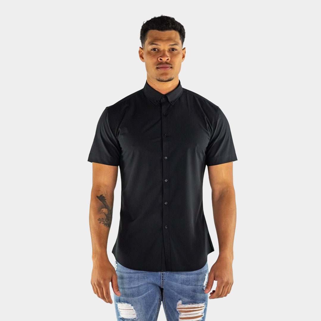 Performance Bamboo Short Sleeve Shirt Black