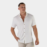 Performance Linen Short Sleeve Shirt - White