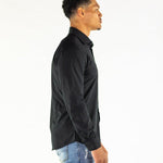 Return Sale - Performance Bamboo Dress Shirt - Black - Kojo Fit