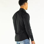 Return Sale - Performance Bamboo Dress Shirt - Black - Kojo Fit