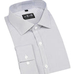 Performance Bamboo Dress Shirt - Black Microcheck - Kojo Fit