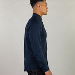 Navy Dress Shirt For Athletes | Kojo Fit