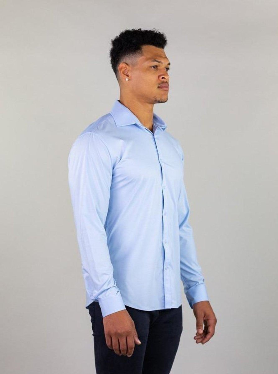 Return Sale - Performance Bamboo Dress Shirt - Sky Blue - Kojo Fit