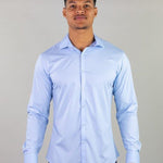 Return Sale - Performance Bamboo Dress Shirt - Sky Blue - Kojo Fit