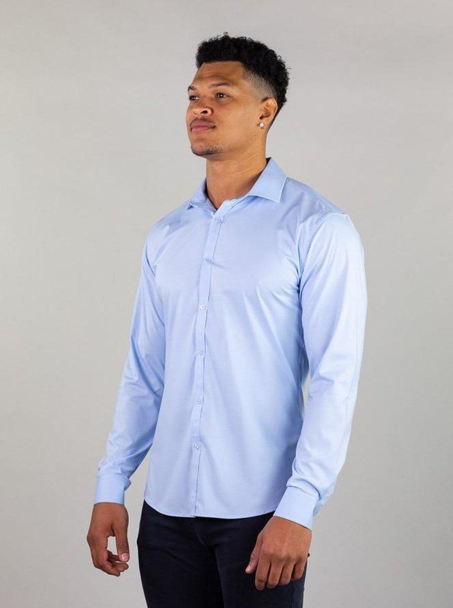 Return Sale - Performance Bamboo Dress Shirt - Sky Blue - Kojo Fit