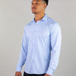 Return Sale - Performance Bamboo Dress Shirt - Sky Blue - Kojo Fit