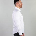 Return Sale - Performance Bamboo Dress Shirt - White - Kojo Fit