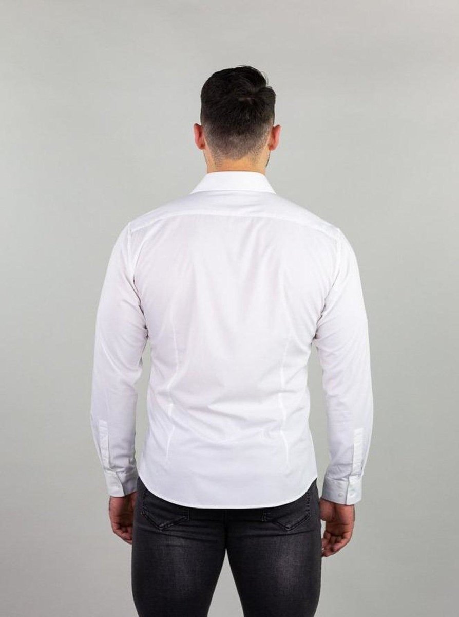 Return Sale - Performance Bamboo Dress Shirt - White - Kojo Fit