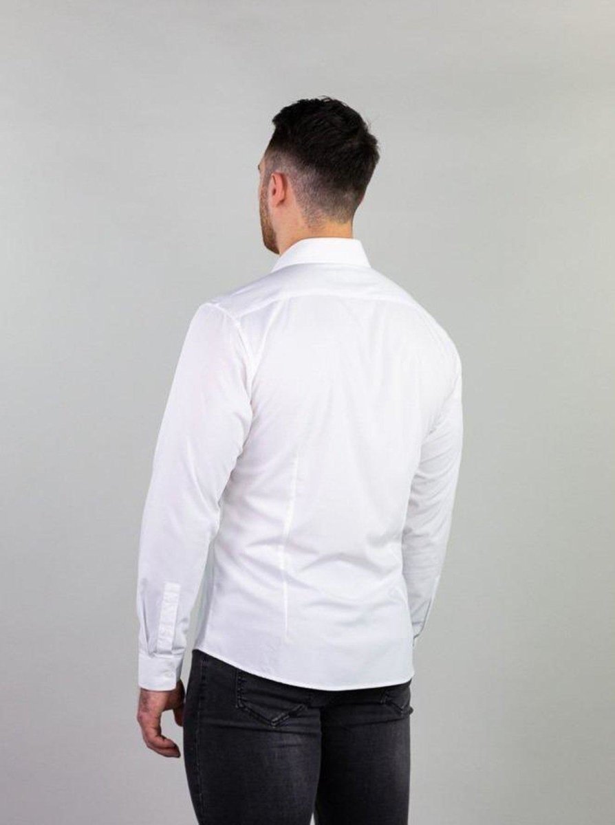 Return Sale - Performance Bamboo Dress Shirt - White - Kojo Fit