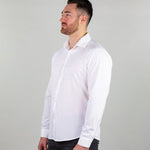 Return Sale - Performance Bamboo Dress Shirt - White - Kojo Fit