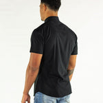 Return Sale - Performance Bamboo Short Sleeve Shirt - Black - Kojo Fit