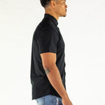 Return Sale - Performance Bamboo Short Sleeve Shirt - Black - Kojo Fit