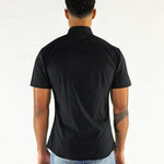 Return Sale - Performance Bamboo Short Sleeve Shirt - Black - Kojo Fit