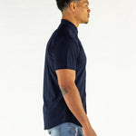 Return Sale - Performance Bamboo Short Sleeve Shirt - Navy - Kojo Fit