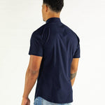 Return Sale - Performance Bamboo Short Sleeve Shirt - Navy - Kojo Fit