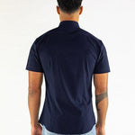 Return Sale - Performance Bamboo Short Sleeve Shirt - Navy - Kojo Fit