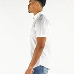 Return Sale - Performance Bamboo Short Sleeve Shirt - White - Kojo Fit