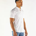 Return Sale - Performance Bamboo Short Sleeve Shirt - White - Kojo Fit