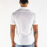 Return Sale - Performance Bamboo Short Sleeve Shirt - White - Kojo Fit