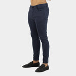 Mens Navy Blue Skinny Fit Chino Pants