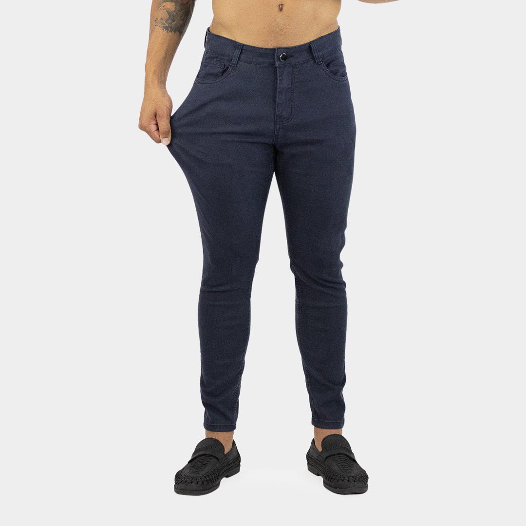 Shop Online Stretch Mens Chinos Navy