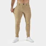 Mens Brown Stretch Skinny Fit Pants