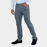 Ultra Stretch Chino Pants - Slim Fit - Pewter Grey