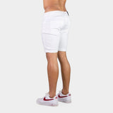 Ultra Stretch Denim Shorts - White