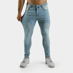 Mens Ultra Stretch light blue skinny jeans